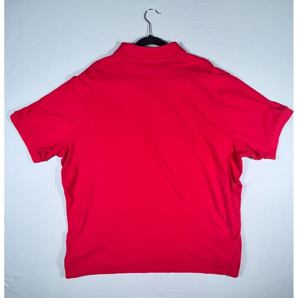 Saddlebred Comfort Flex Mens Red Big & Tall Polo Shirt 3XLT Short Sleeve Golf - Picture 6 of 9